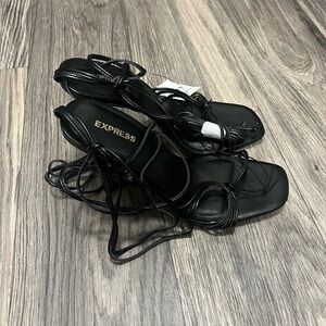 Brand New Express strappy heels. Size 9